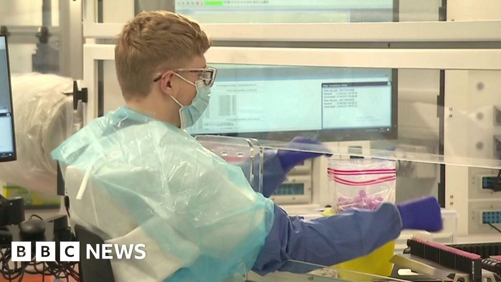 Covid19 testing 'mega lab' officially opens in Leamington Spa BBC News