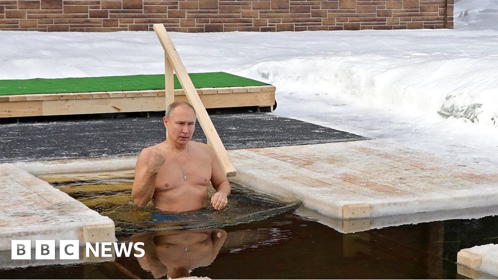 Epiphany Orthodox Christians Across Russia Brave Icy Dip 5692
