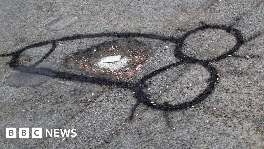 Middlesbrough Council fills potholes after penis graffiti protest