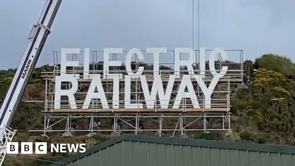 New Manx Electric Railway sign