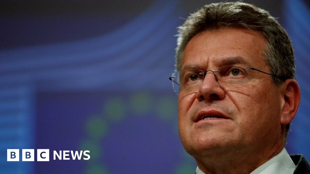 Maroš Šefčovič says physical checks across Irish Sea could be cut BBC