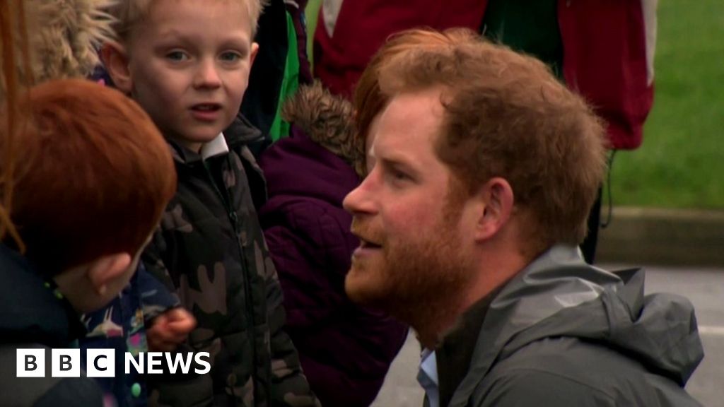 Prince Harry Hears Lancashire Flood Victims' Stories - BBC News