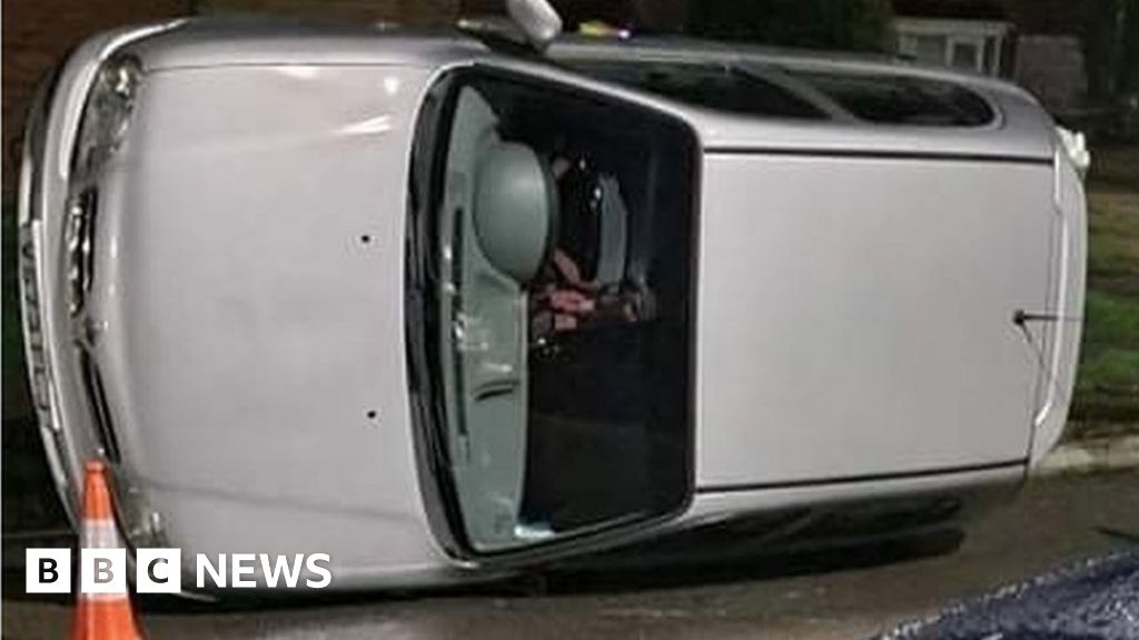 Police probe after cars flipped over in Southampton at Halloween