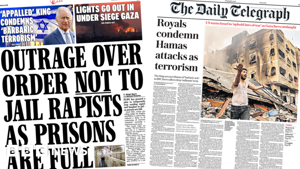 Newspaper Headlines Royals Condemn Hamas And prisons Are Full Newspaper Headlines Royals Condemn Hamas And prisons Are Full