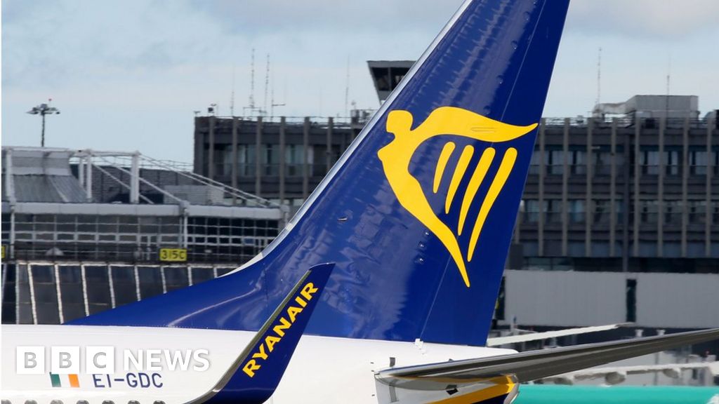 Ryanair Passenger Takes Emergency Exit Bbc News 