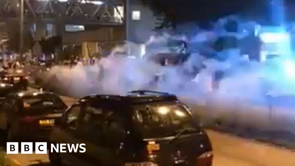 Hong Kong protesters hurt in drive-by fireworks attack Hong Kong protesters hurt in drive-by fireworks attack