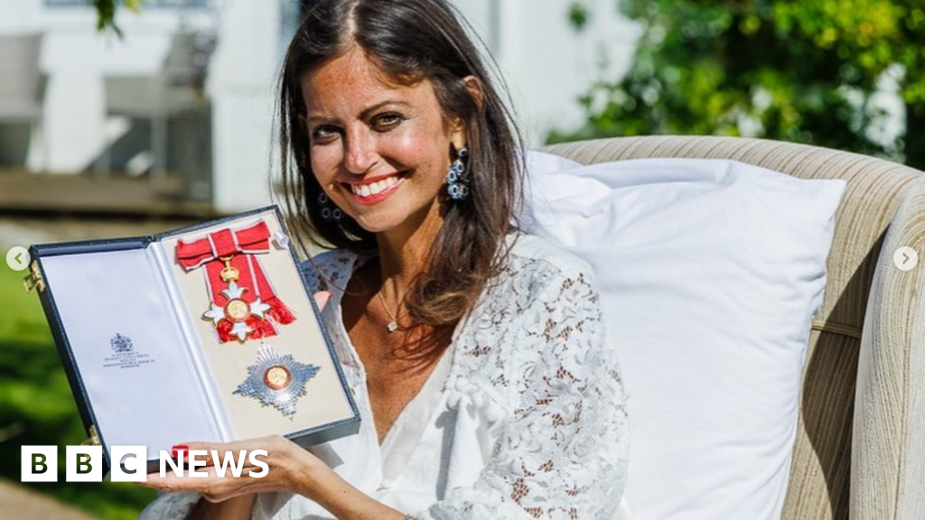 Deborah James made a dame by William at her home