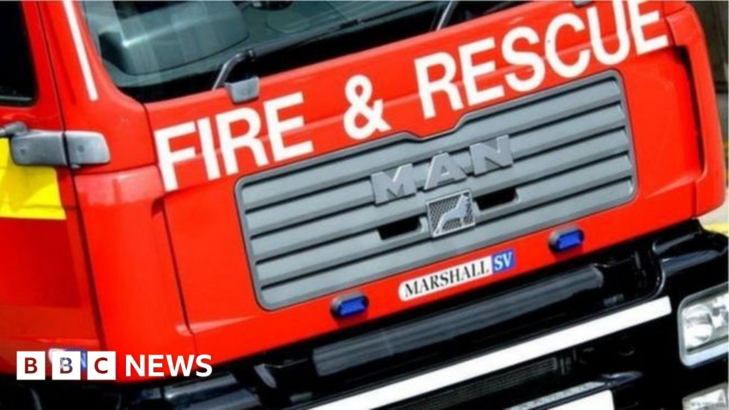 Antrim Man dies after fire at Dunamoy Drive apartment BBC News