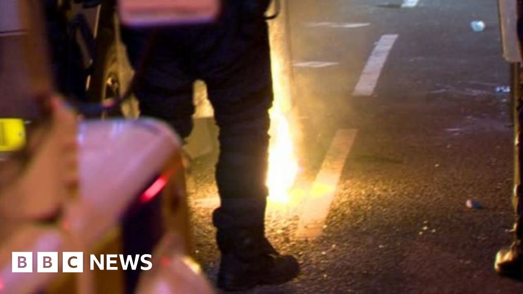 Petrol Bombs Thrown At Police - BBC News