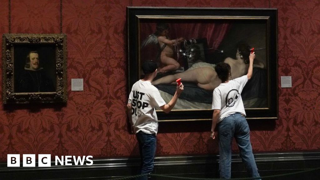 Just Stop Oil: Activists arrested after Rokeby Venus targeted