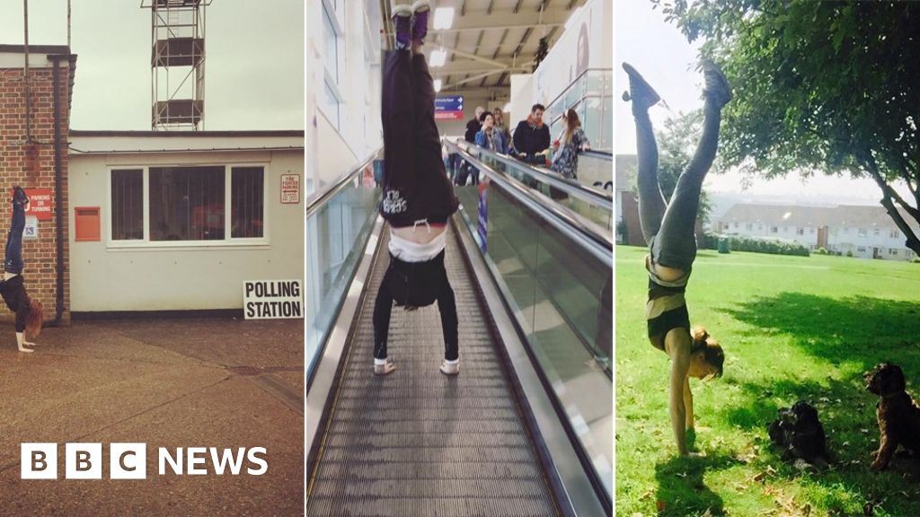 Gymnast's one year handstand challenge BBC News