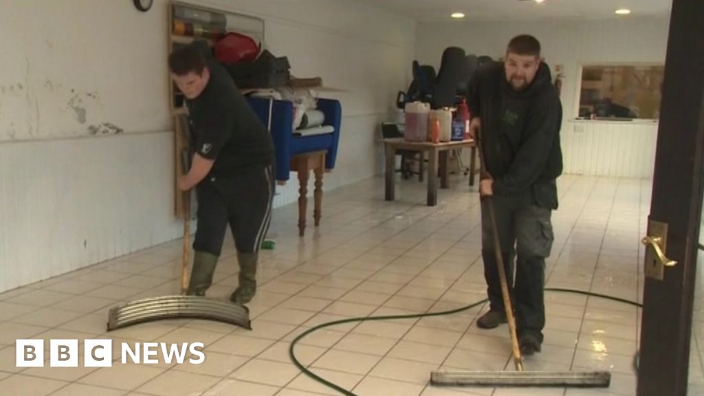 Appleby Flood Victims Mop-up After Third Deluge In A Month - BBC News