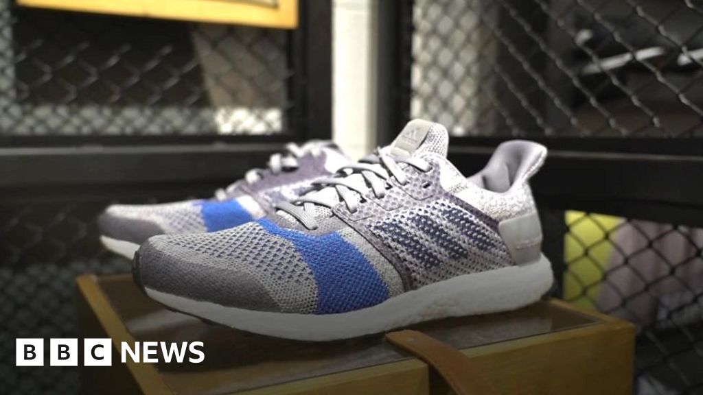 The factory making shoes plastic bottles - BBC