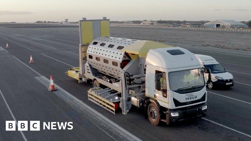 Automatic cone laying vehicle demonstrated by Highways England