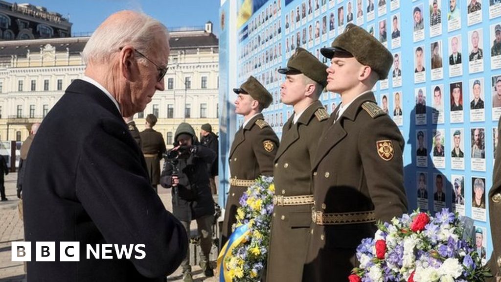 Biden visits Zelensky in Kyiv and says Putin 'dead wrong' on Ukraine war