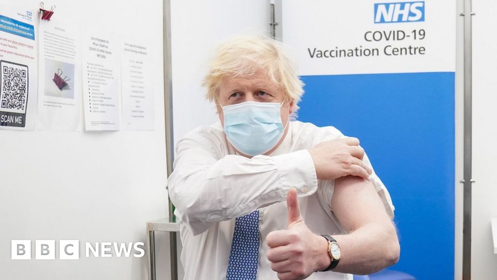 Covid: Boris Johnson says getting a jab is an 'invaluable present'