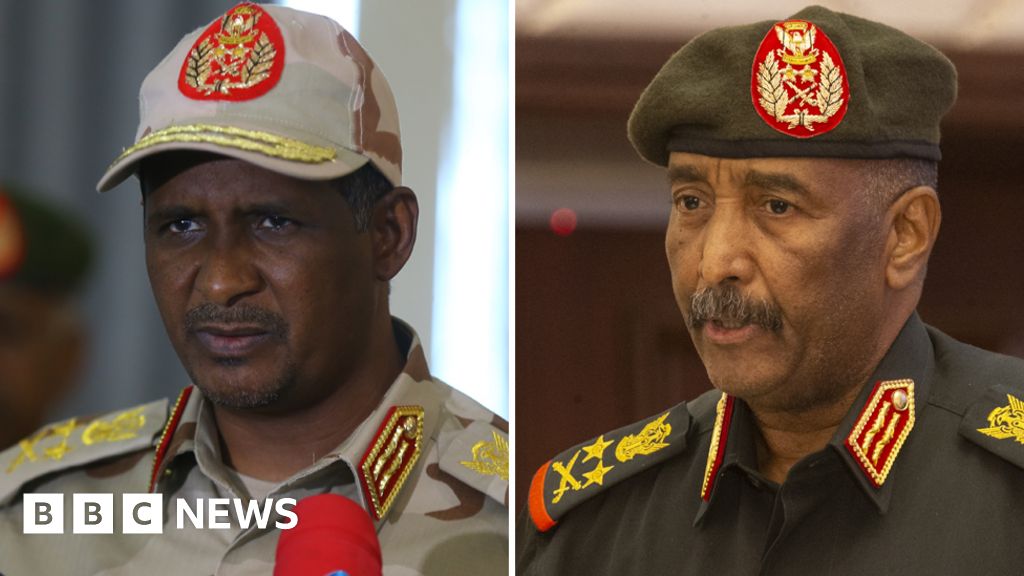 Sudan crisis: Burhan and Hemedti - the two generals at the heart of the conflict