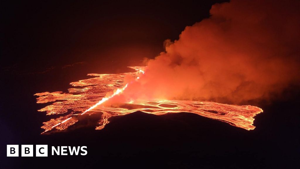 Lava in Island nähert sich Grindavik in einer neuen Eruption