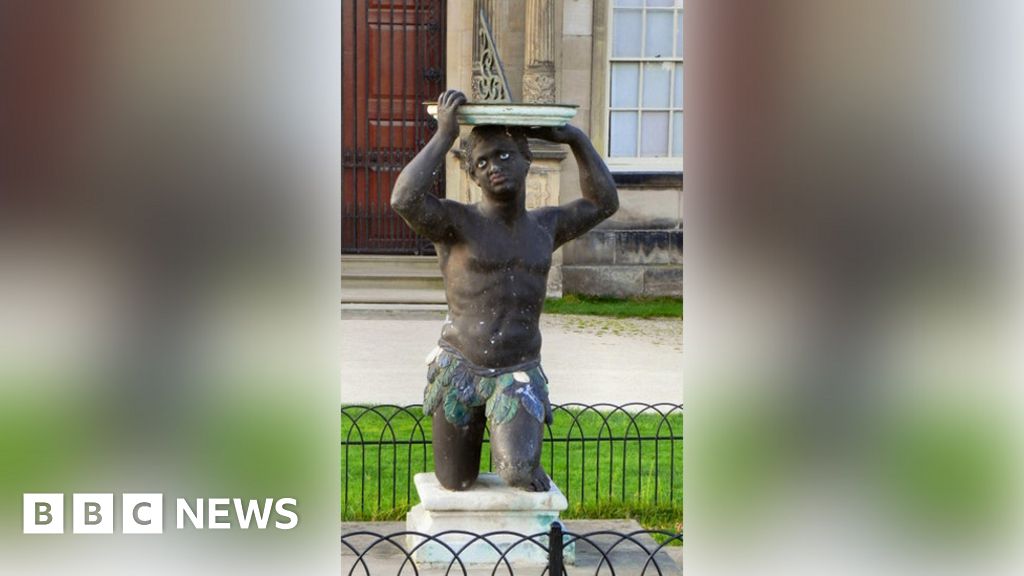 'Degrading' Dunham Massey Hall statue removed BBC News