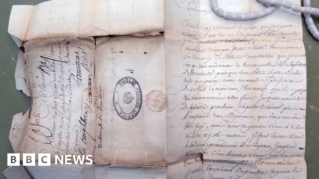 Писма конфискувани от Кралския флот на Великобритания преди да достигнат