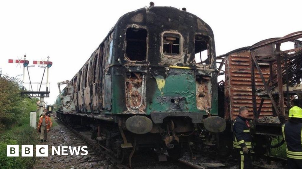 Swindon and Cricklade Railway fire