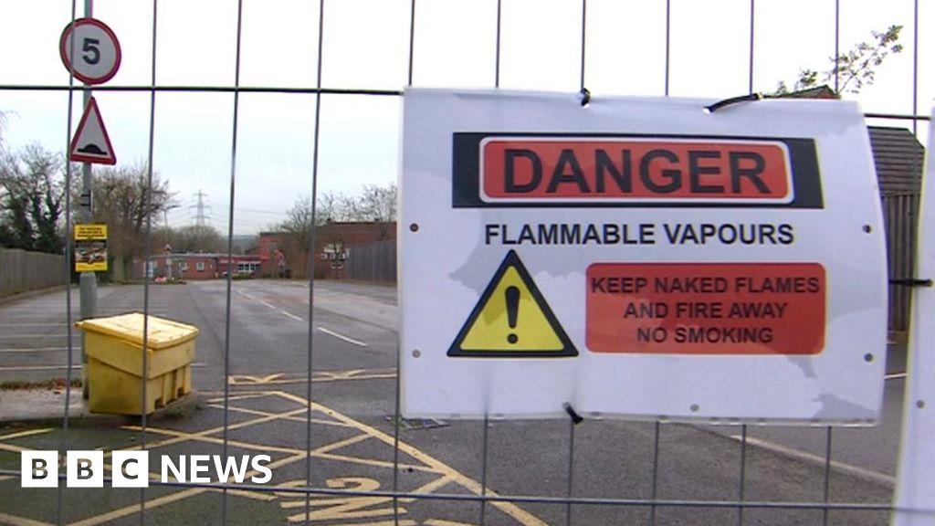 Huncote Leisure Centre closure Safety fence damaged