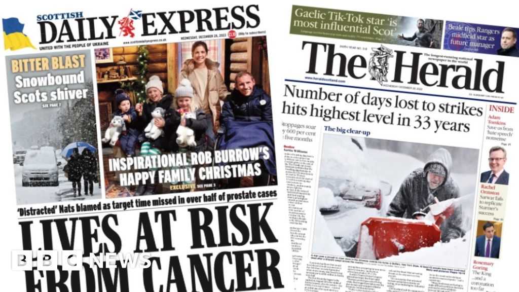 Scotland S Papers Record Strike Days Lost And Cancer Care Delays BBC    128139006 Index 