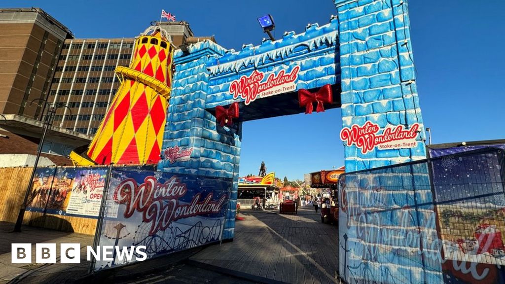 StokeonTrent Winter Wonderland returns for first time since Covid BBC News