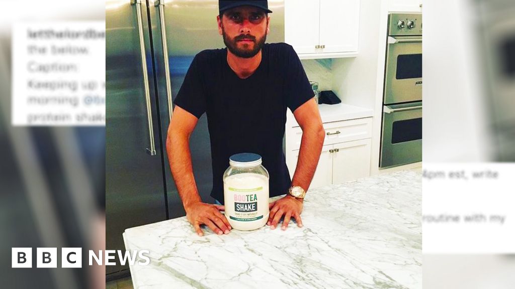 Facepalm Scott Disick Posts Ad Instructions On Instagram Bbc News