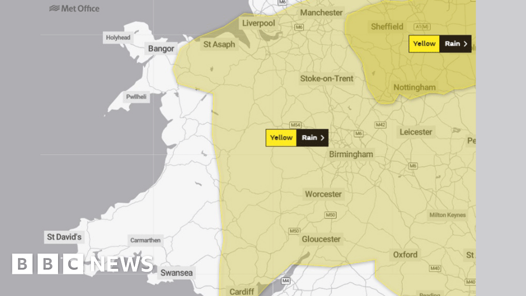 Weather warnings for rain and snow on Wednesday and Thursday