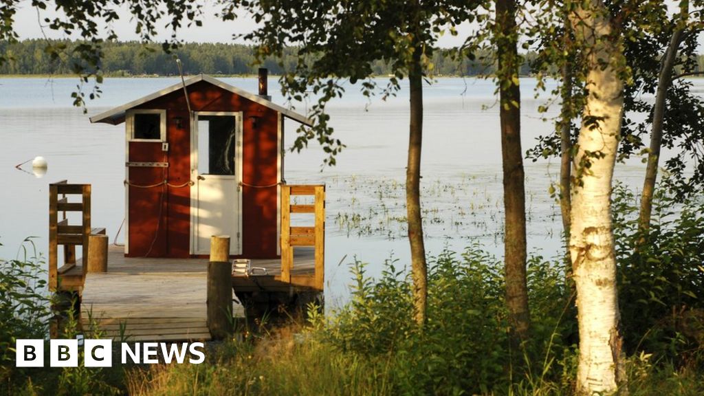 Sauna photo contest for Finland's stamps BBC News