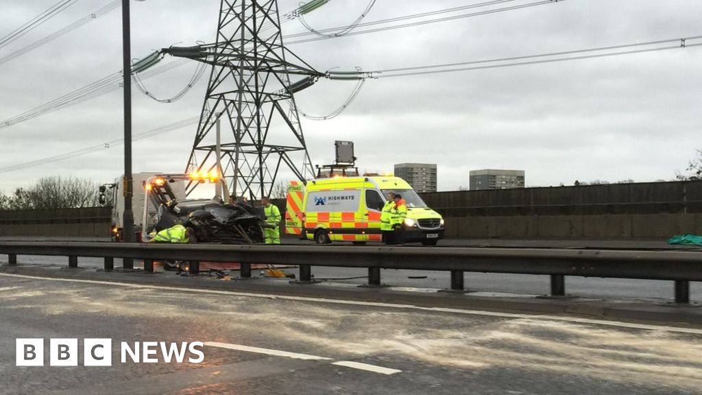 Fatal Crash Shuts M6 In Birmingham Causing Long Delays Bbc News