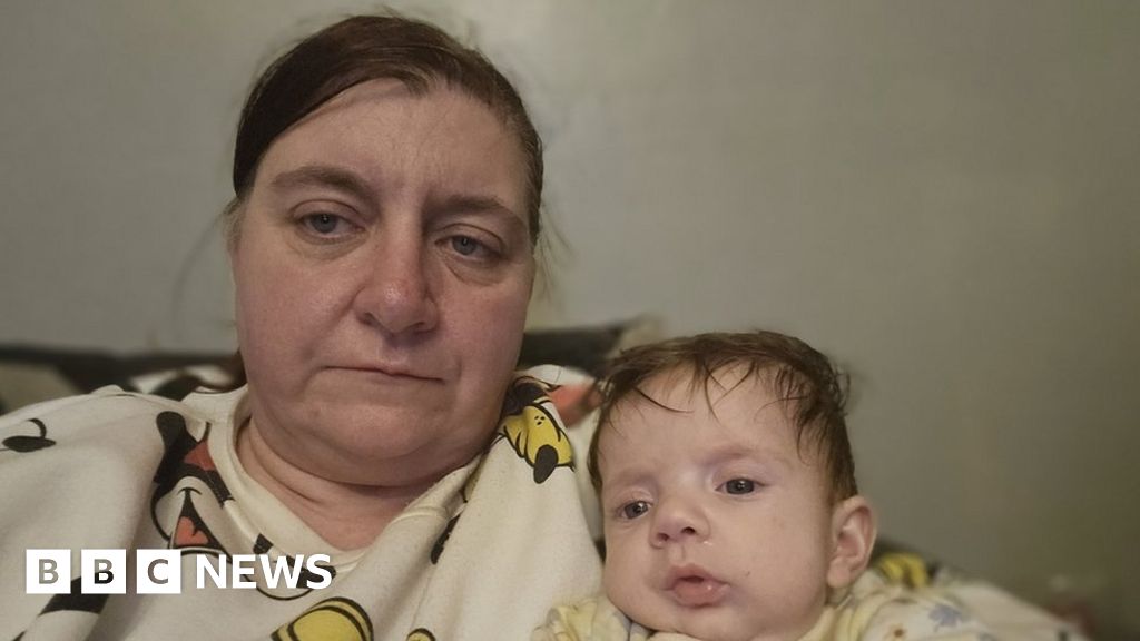 Picture with Emma Davies and her baby daughter Nancy