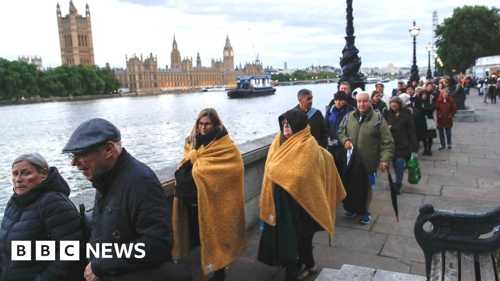 Watching the lying-in-state - 'The queue has a meditative magic of its own'