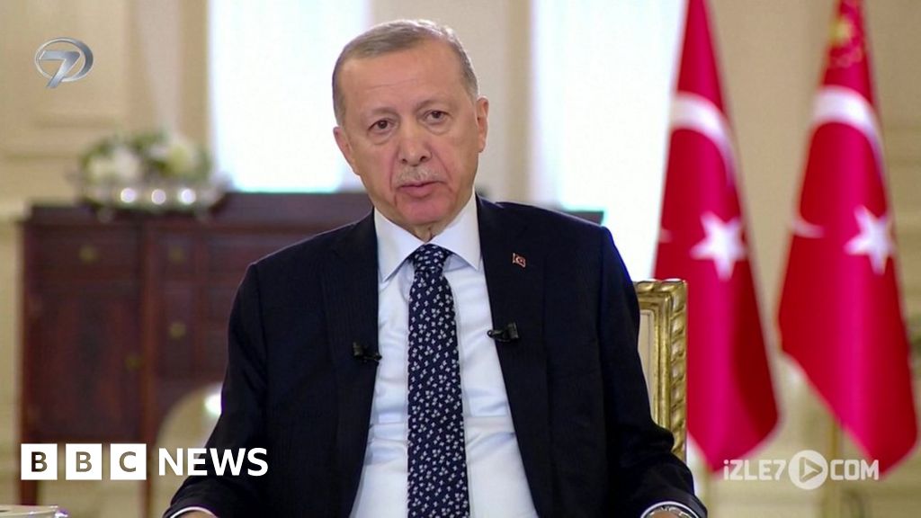 Turkey's Erdogan falls ill on TV and cancels election rallies