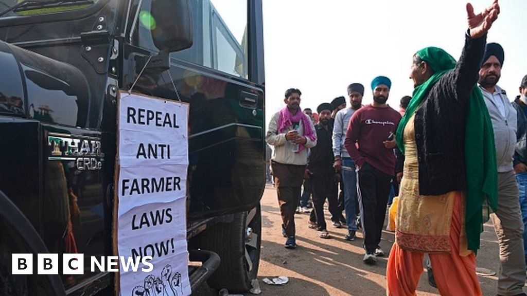 Bharat Bandh: India Farmers Protest Against Law - BBC News