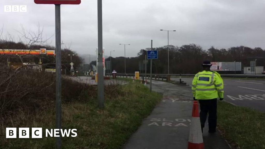 Swansea crash closes road as pedestrian hit by car BBC News