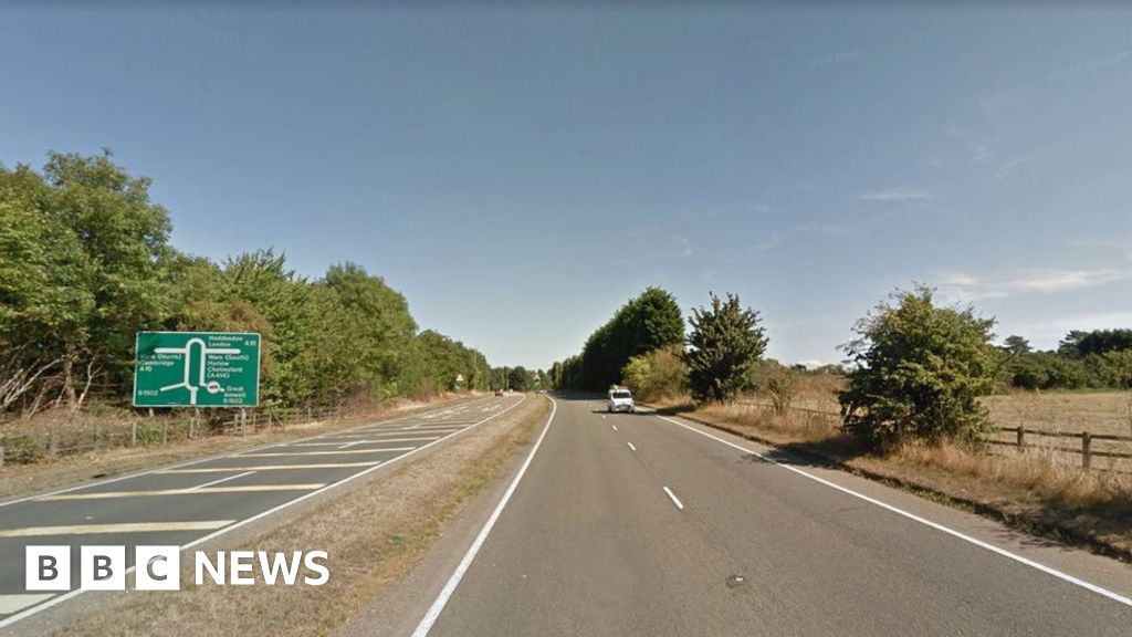 Hertford A414 crash Four people injured as car goes wrong BBC News