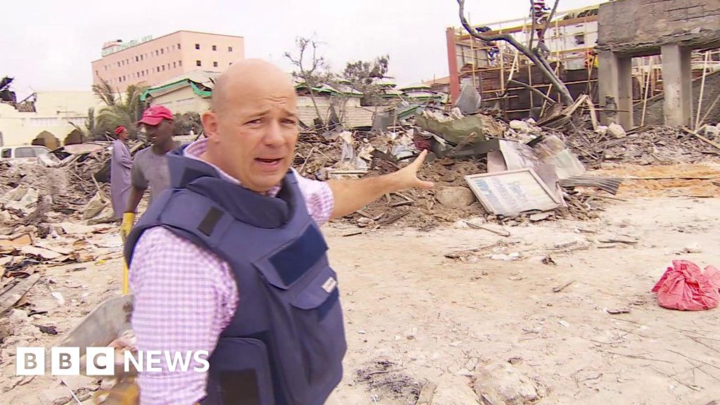 At the scene of the Mogadishu truck bombing