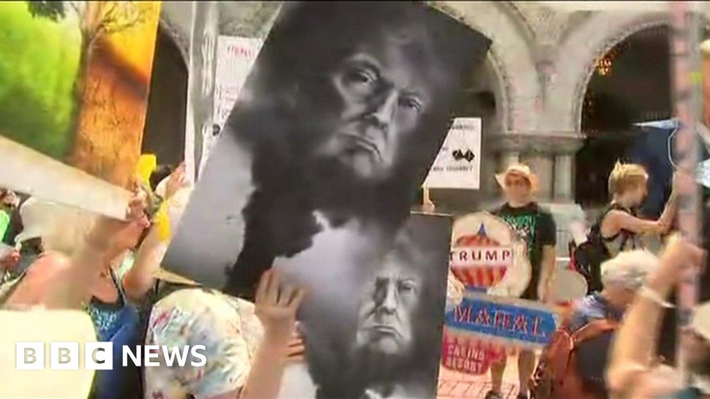 Protests Against Trump's Climate Plans - BBC News