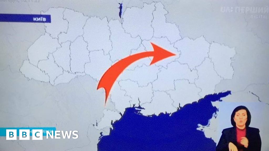 Anger as TV broadcasts exclude Crimea from Ukraine map - BBC News