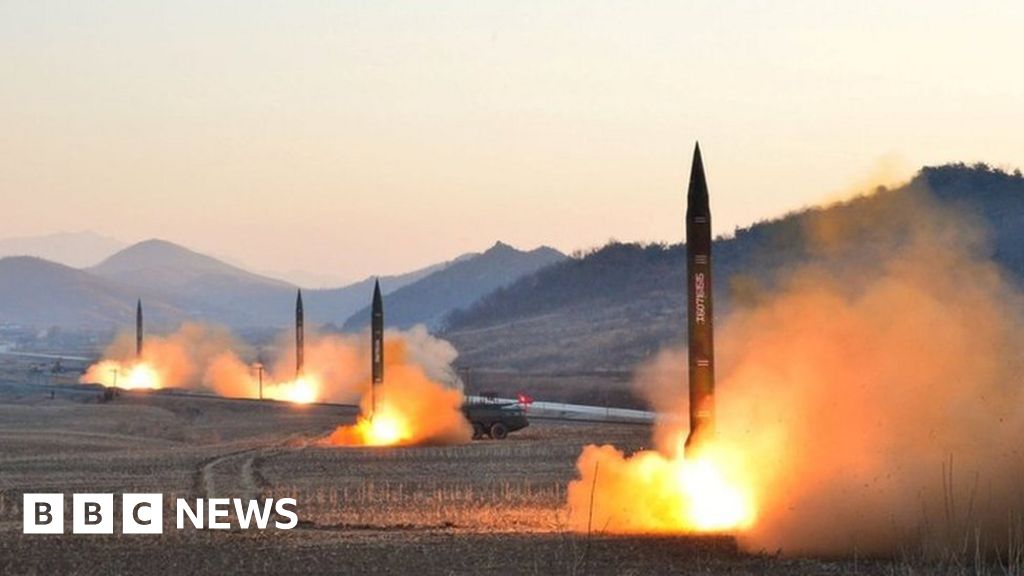 North Korea Fires Two Ballistic Missiles Into Sea Of Japaneast Sea Bbc News