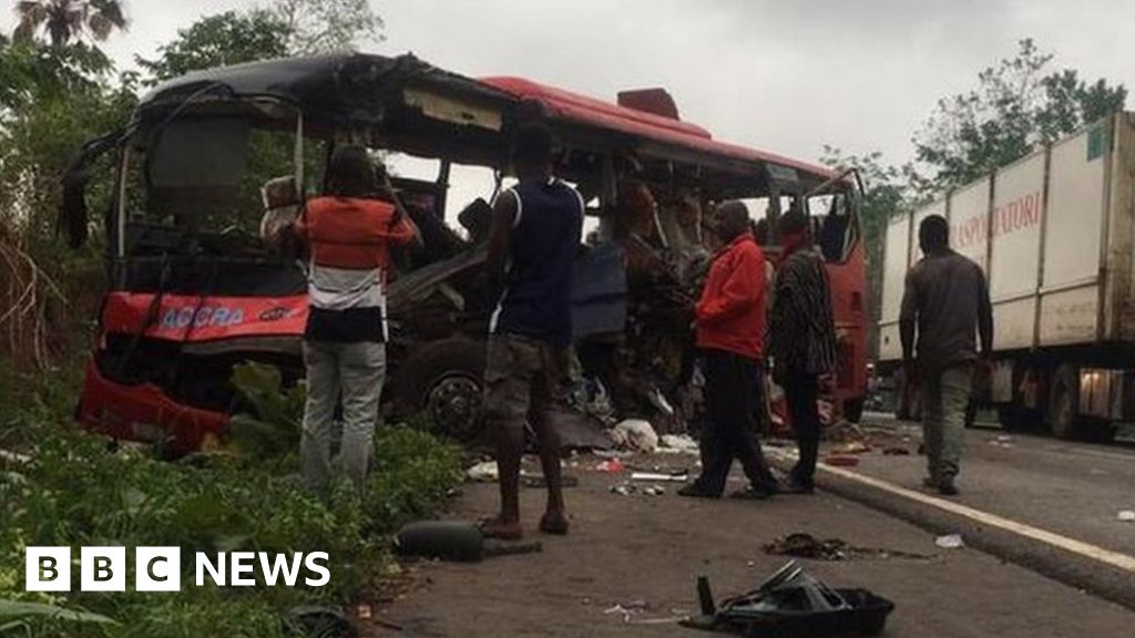 Ghana Bus Crash Dozens Killed After Two Buses Collide In Bono East