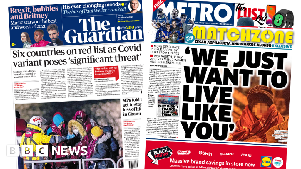 The Papers: New variant fears and migrants keep crossing
