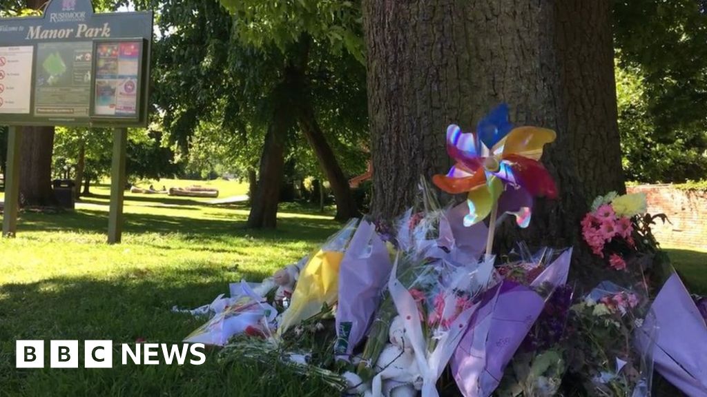 Flowers at the scene