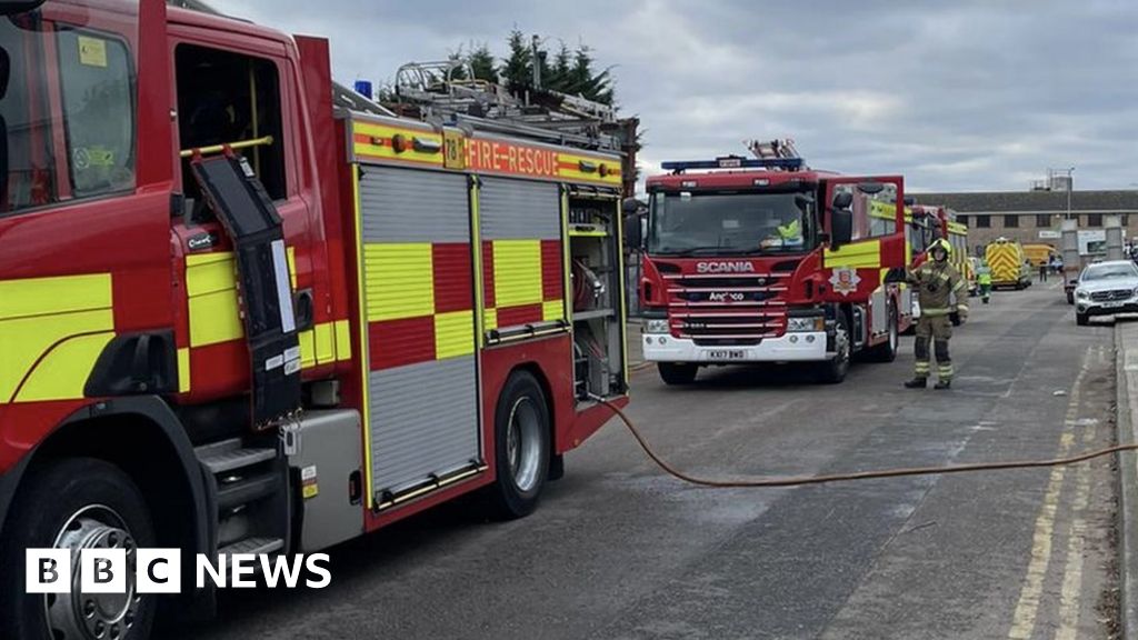 Braintree Fire crews tackle factory furnace explosion