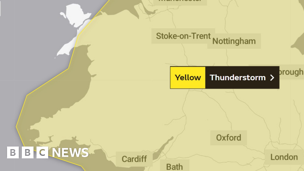 Met Office thunderstorm warning for most of Wales
