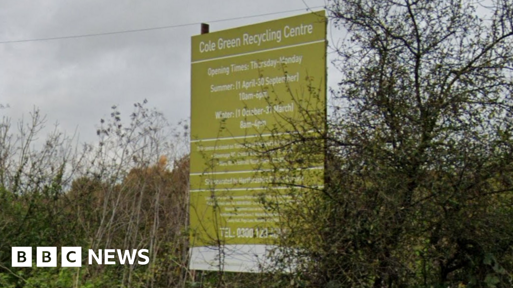 A414 closed after 'suspicious device' found at Cole Green recycling centre
