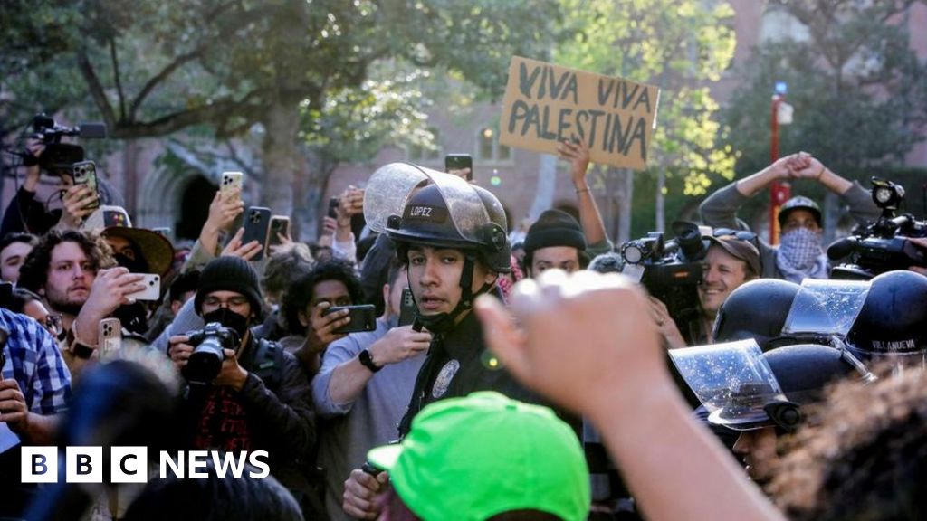LA college cancels graduation as Gaza protests spread