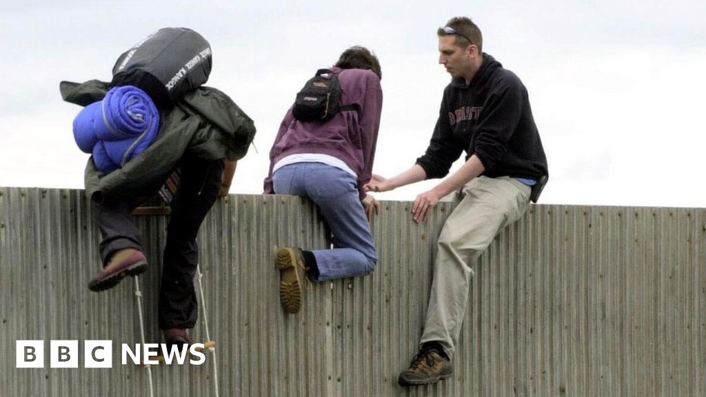 Glastonbury fence-jumpers: 'It was girls underneath, boys over the top!' -